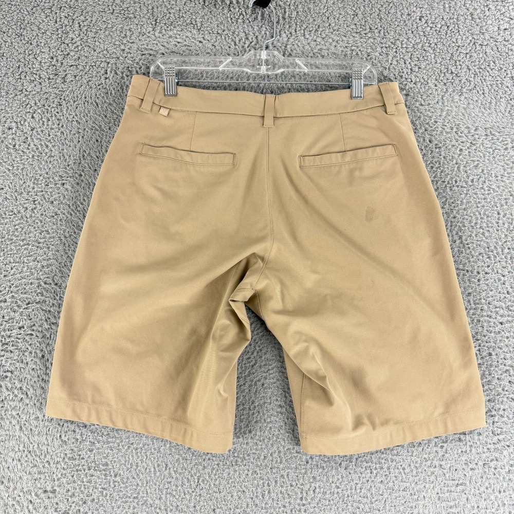 Lululemon Commission Shorts Mens 32 Tan Khaki Golf Chino Casual 10 Inch Inseam - Picture 7 of 12